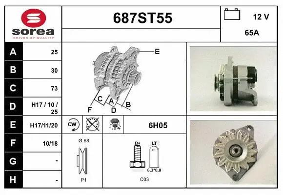 Alternator (687ST55)