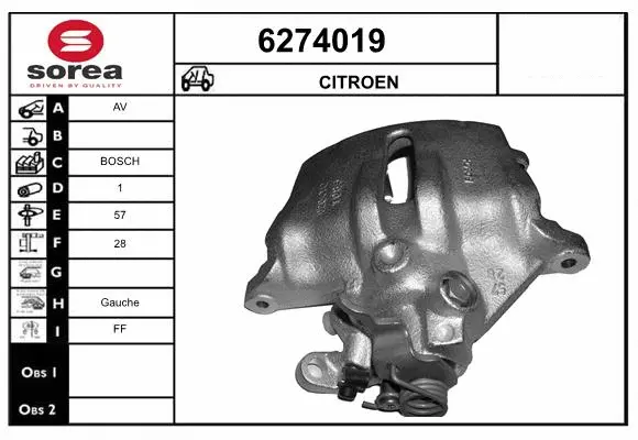 Brake Caliper (6274019)