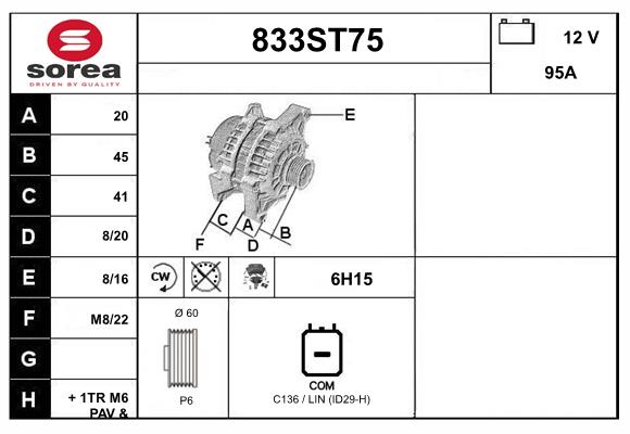 Alternator (833ST75)
