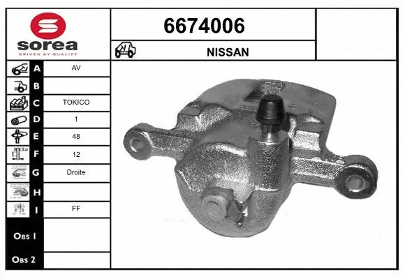 Brake Caliper (6674006)