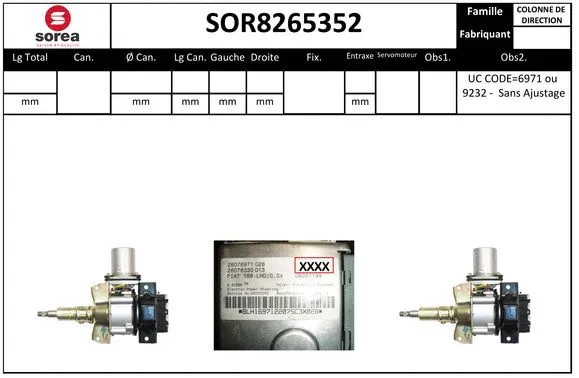Steering Column (SOR8265352)