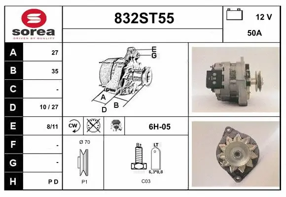 Alternator (832ST55)