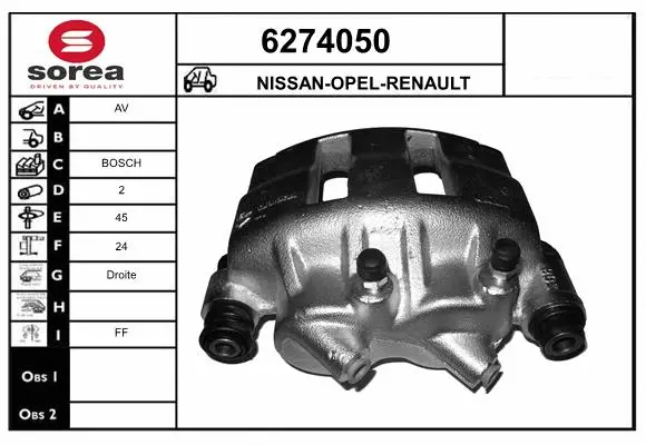 Brake Caliper (6274050)