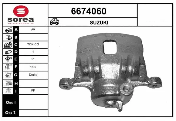 Brake Caliper (6674060)