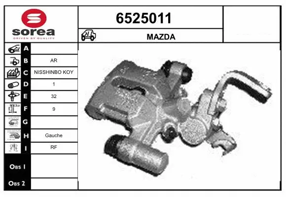 Brake Caliper (6525011)