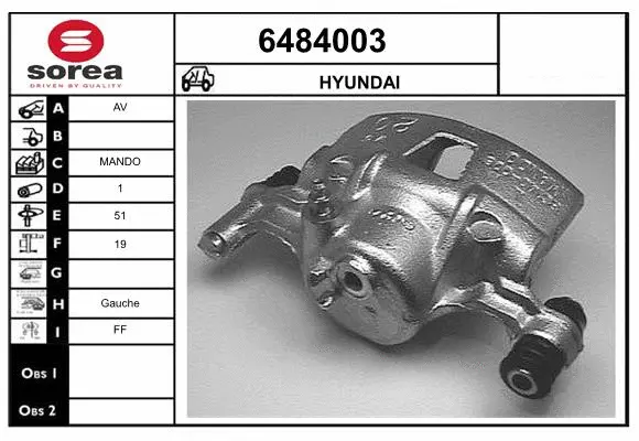 Brake Caliper (6484003)
