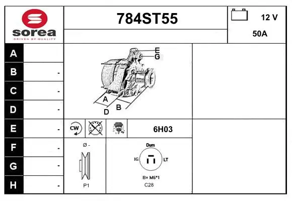 Alternator (784ST55)