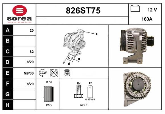Alternator (826ST75)