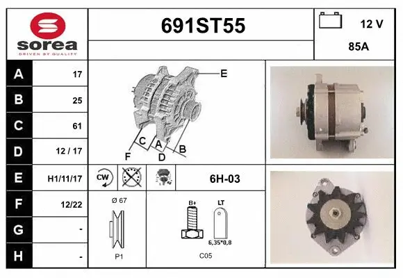 Alternator (691ST55)