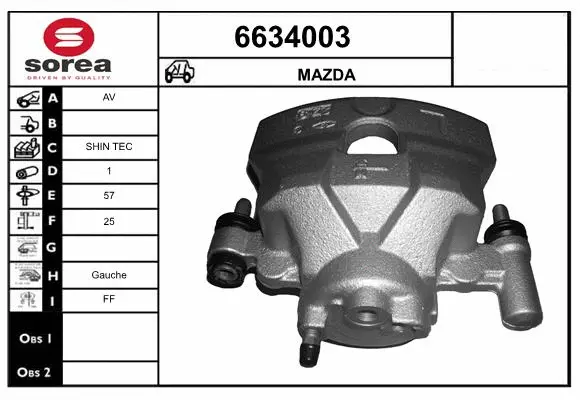 Brake Caliper (6634003)