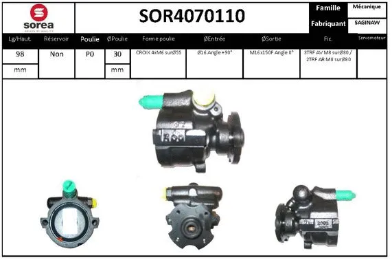 Hydraulic Pump, steering (SOR4070110)
