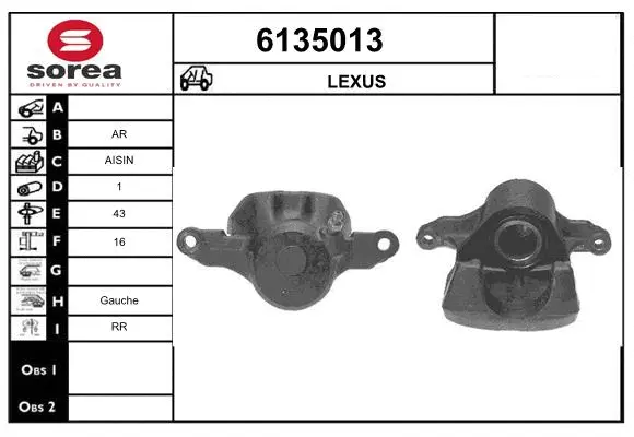 Brake Caliper (6135013)