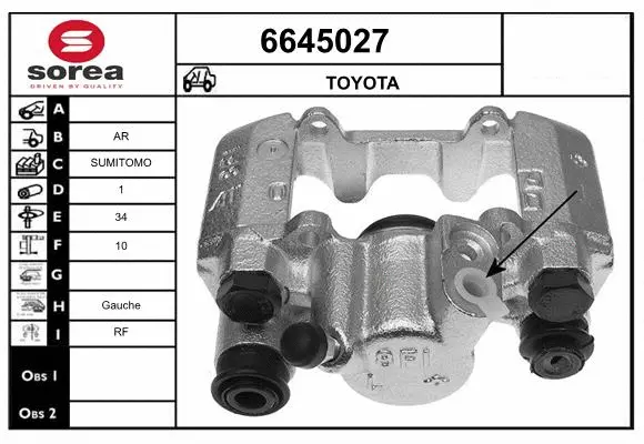 Brake Caliper (6645027)
