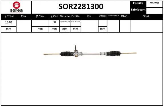 Steering Gear (SOR2281300)