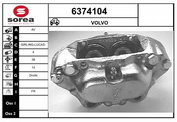 Brake Caliper (6374104)
