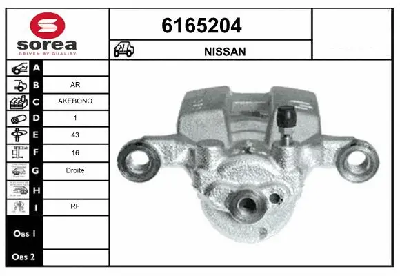 Brake Caliper (6165204)