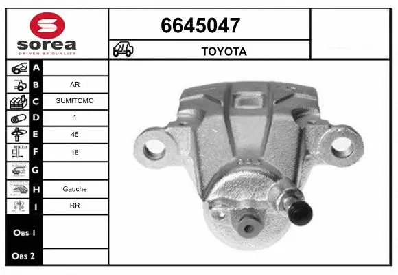 Brake Caliper (6645047)