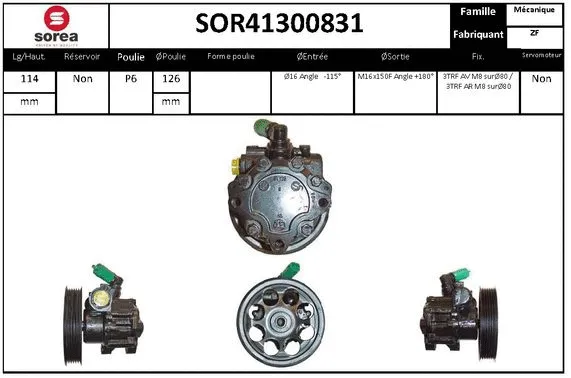 Hydraulic Pump, steering (SOR41300831)