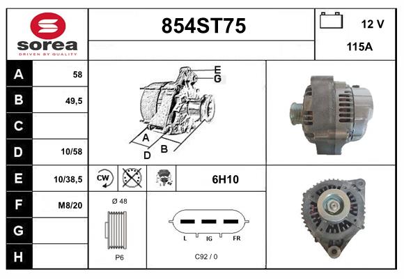 Alternator (854ST75)