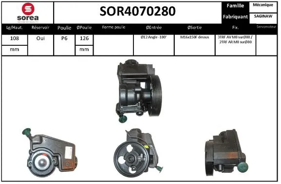 Hydraulic Pump, steering (SOR4070280)