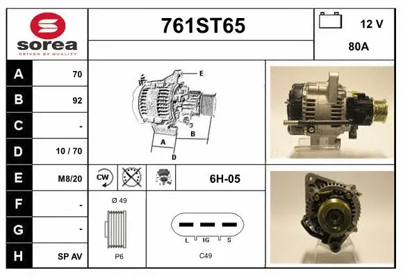 Alternator (761ST65)