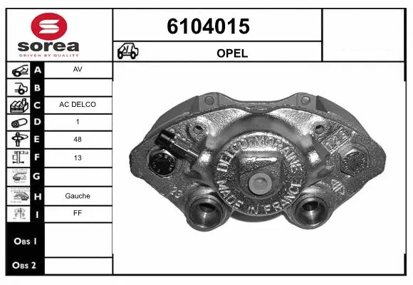 Brake Caliper (6104015)