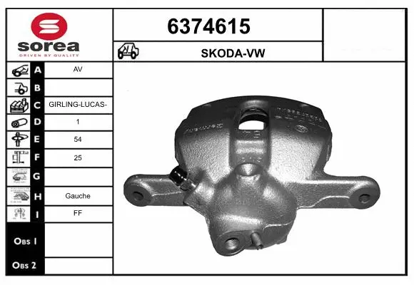 Brake Caliper (6374615)