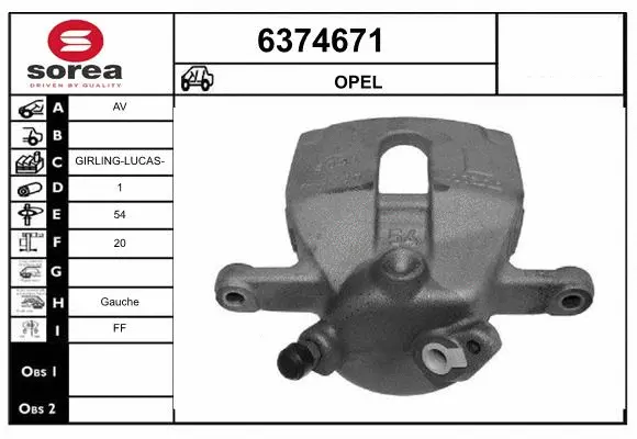 Brake Caliper (6374671)