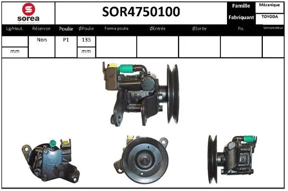 Hydraulic Pump, steering (SOR4750100)
