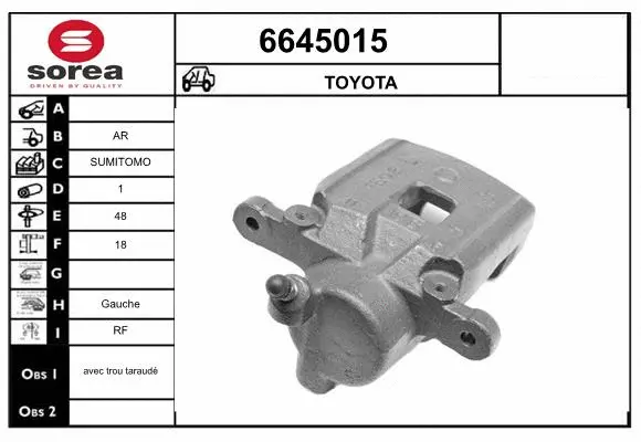 Brake Caliper (6645015)