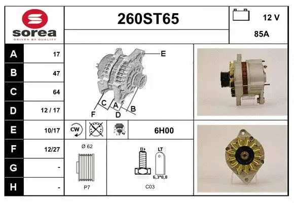 Alternator (260ST65)