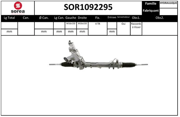Steering Gear (SOR1092295)