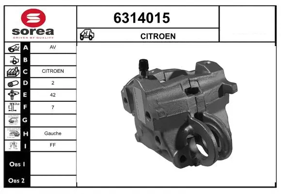 Brake Caliper (6314015)