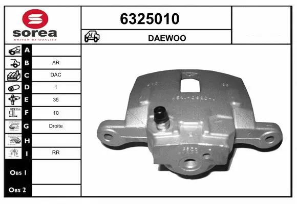 Brake Caliper (6325010)