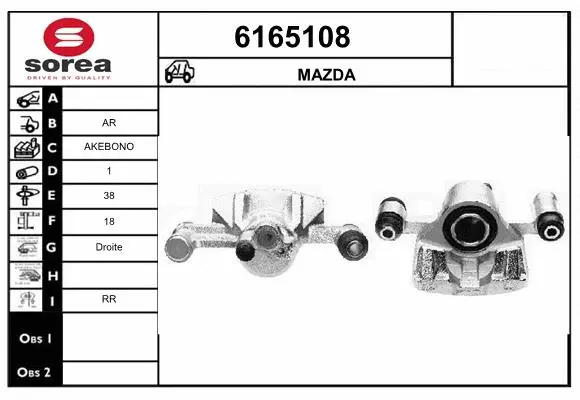 Brake Caliper (6165108)