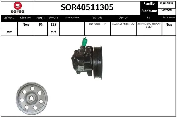 Hydraulic Pump, steering (SOR40511305)