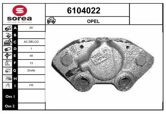 Brake Caliper (6104022)
