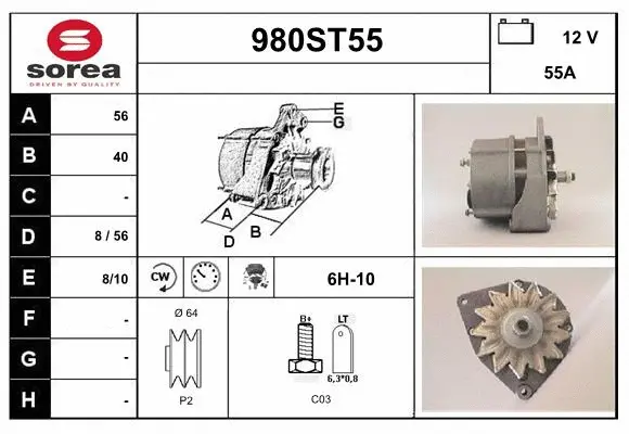 Alternator (980ST55)