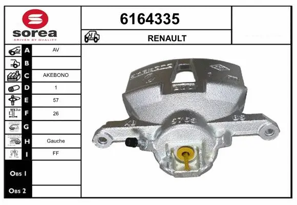 Brake Caliper (6164335)