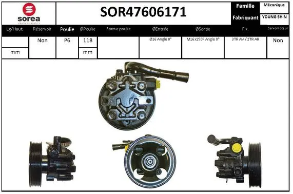 Hydraulic Pump, steering (SOR47606171)