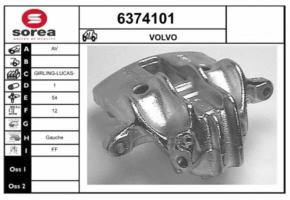 Brake Caliper (6374101)