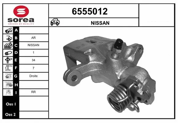 Brake Caliper (6555012)