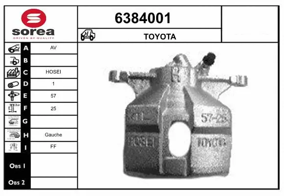 Brake Caliper (6384001)