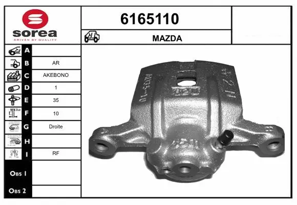 Brake Caliper (6165110)