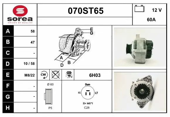 Alternator (070ST65)