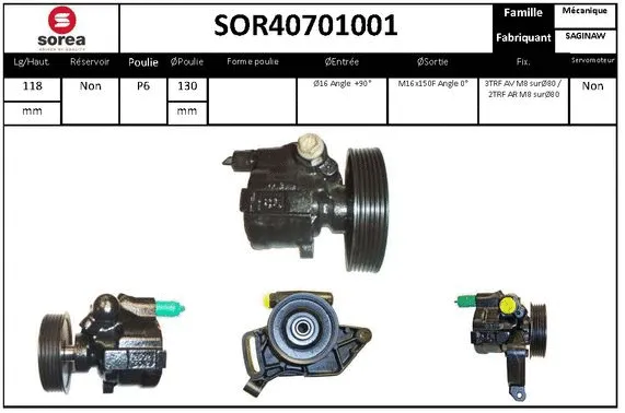 Hydraulic Pump, steering (SOR40701001)