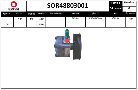 Hydraulic Pump, steering (SOR48803001)