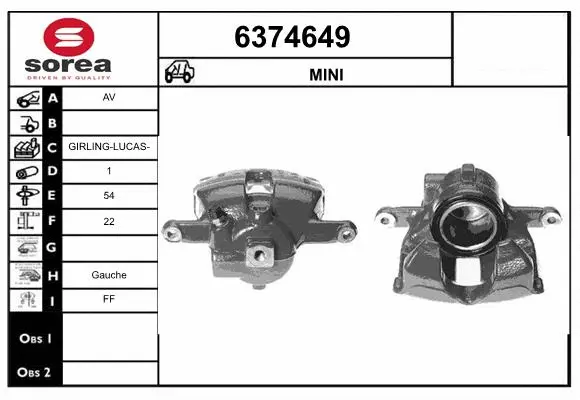 Brake Caliper (6374649)
