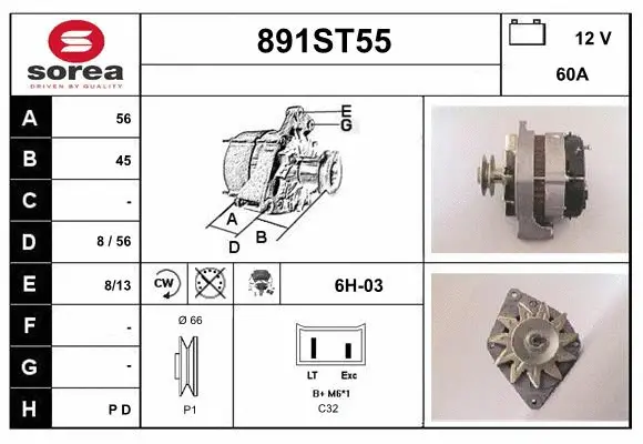 Alternator (891ST55)