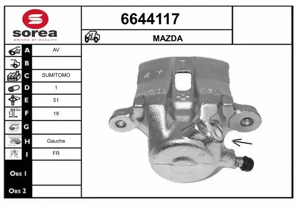 Brake Caliper (6644117)